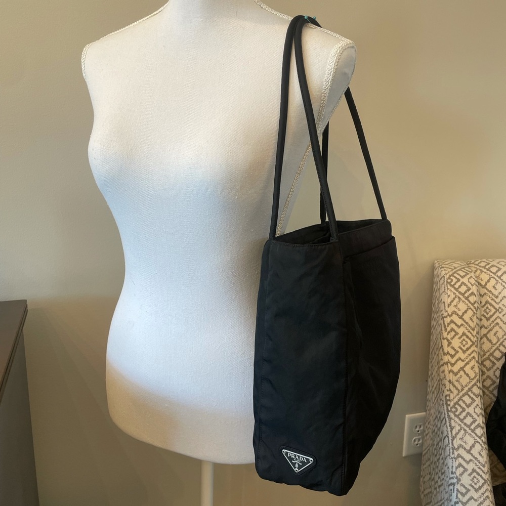 Prada Black Nylon Tote